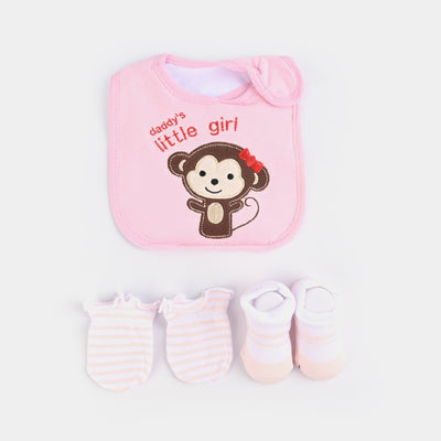 Baby Socks & Bib & Mittens Set | 3PCs