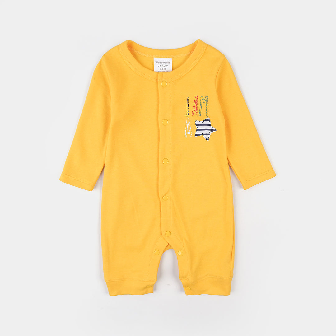 Infant Unisex Cotton Interlock 5PCs Set-Yellow/White