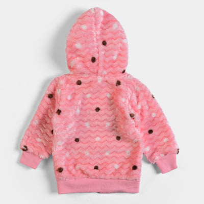 Infant Girls Sherpa 2Pcs Suit Valentine - Pink