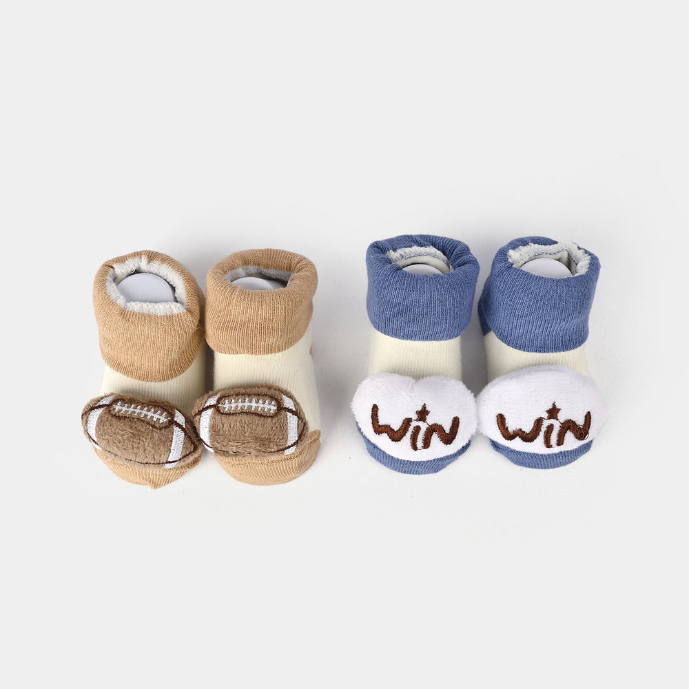 Baby Bibs & Booties Set | 4 Pcs