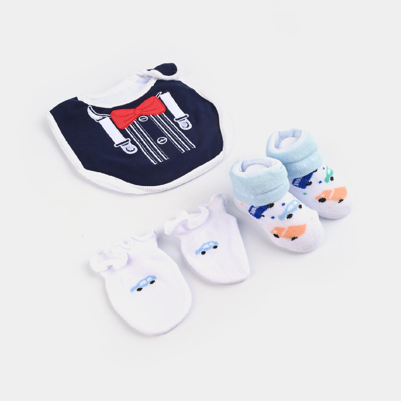 Baby Socks & Bib & Mittens Set | 3PCs