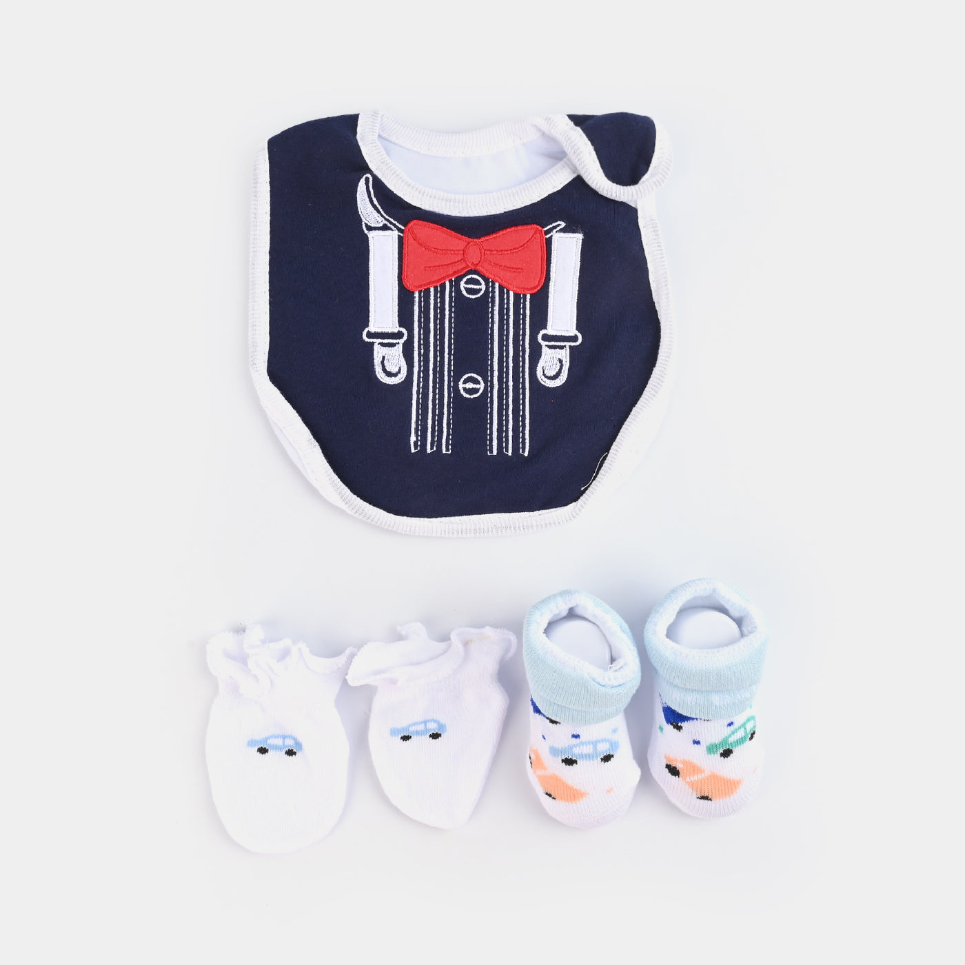 Baby Socks & Bib & Mittens Set | 3PCs