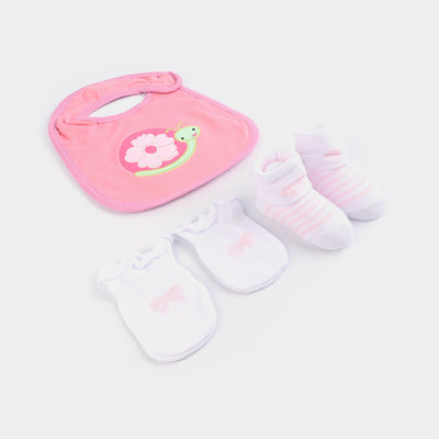 Baby Socks & Bib & Mittens Set | 3PCs