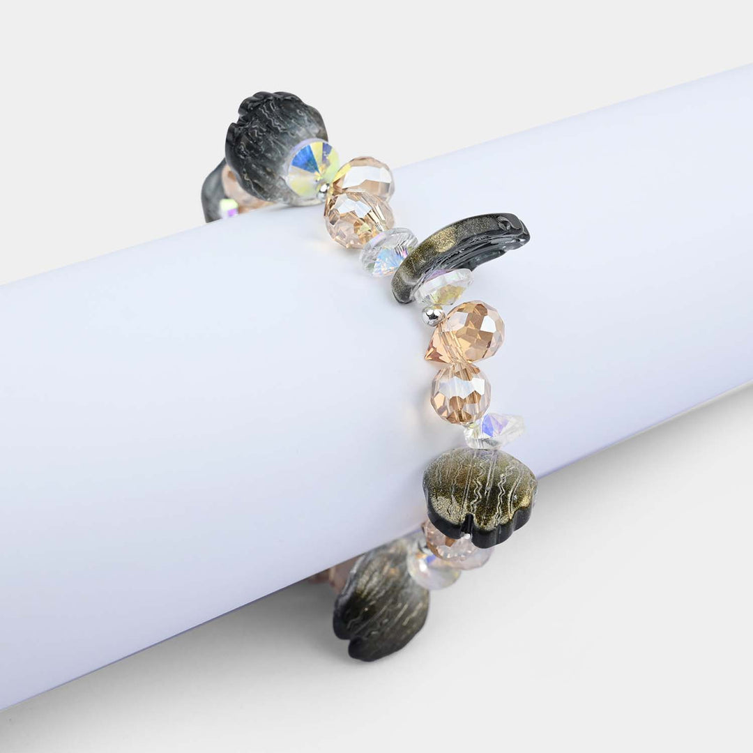 Fancy Bead Charm Bracelet