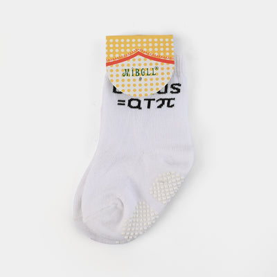 Socks Anti Slip Plain White | 9M+