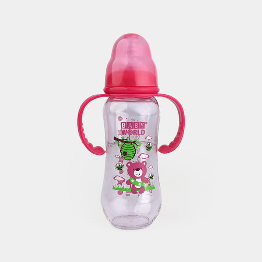 Premium Handle PC Feeder Bottle 8Oz 2025 Pink