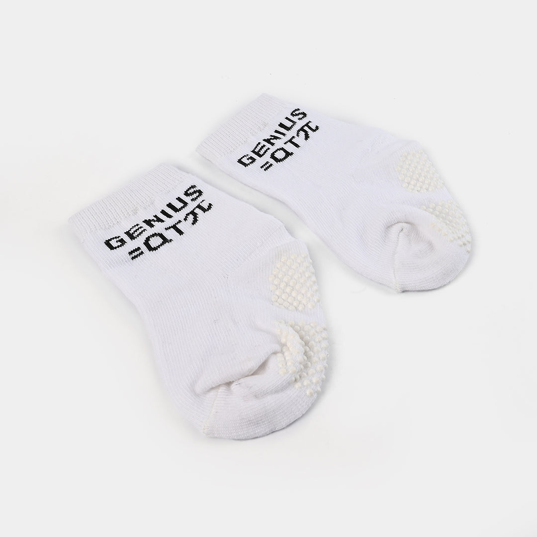 Socks Anti Slip Plain White | 9M+