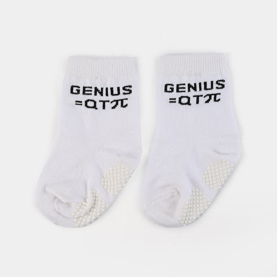 Socks Anti Slip Plain White | 9M+