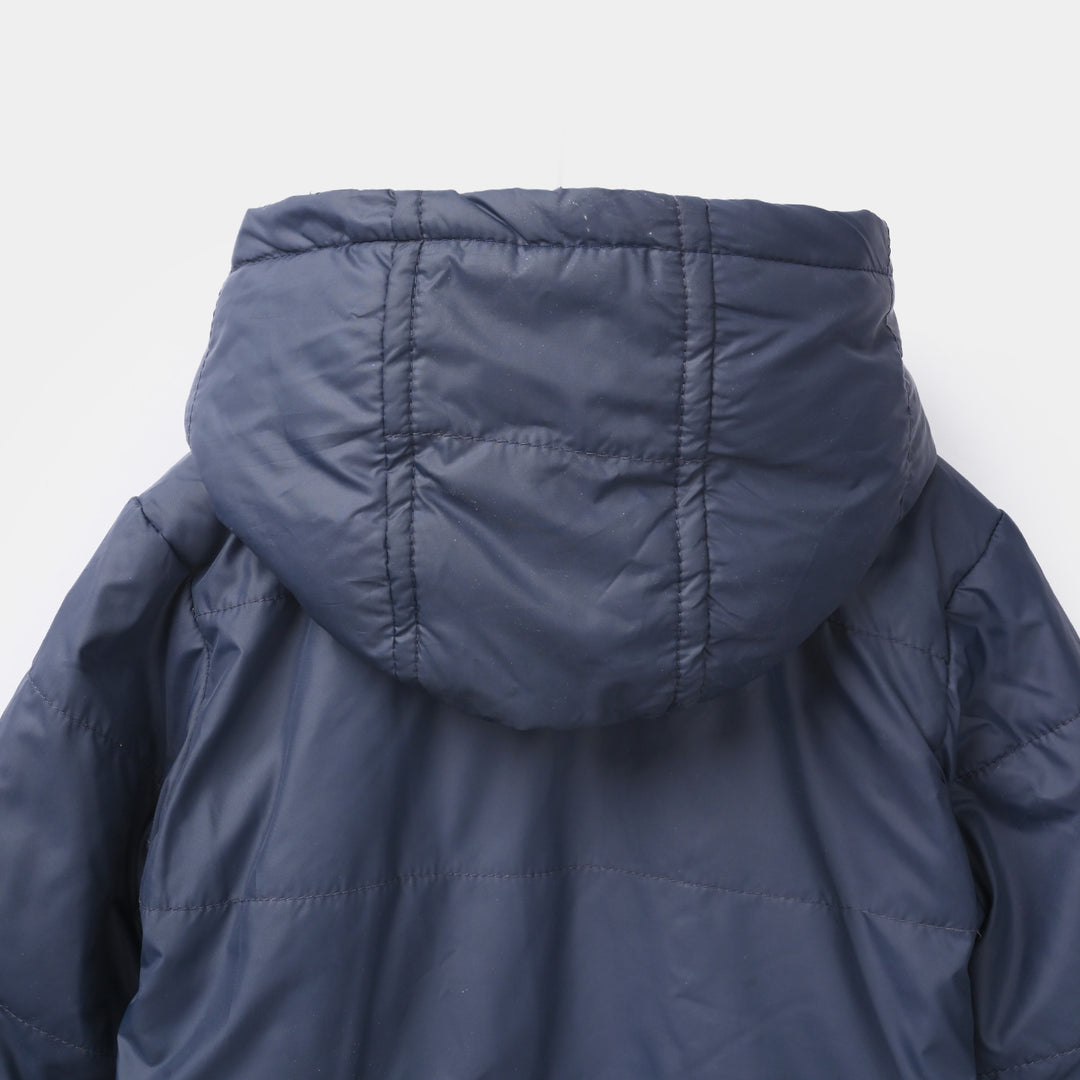 Infant Boys Puffer Romper Basic - Navy