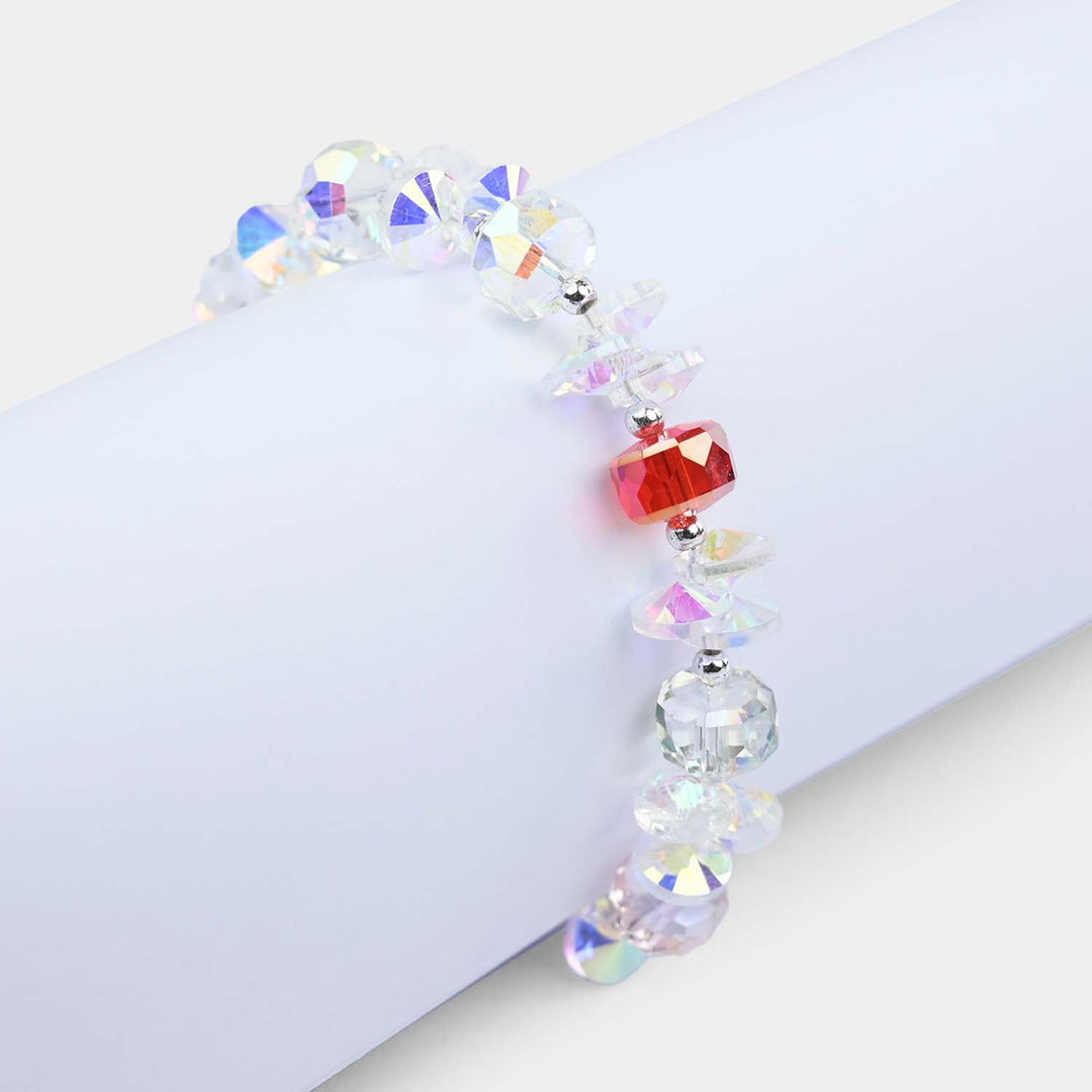 Fancy Bead Charm Bracelet