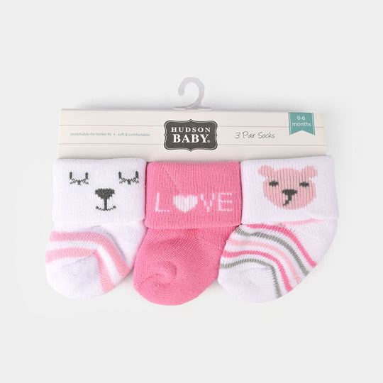 Infant Baby Socks Pack Of 3 Pair | 0-6M