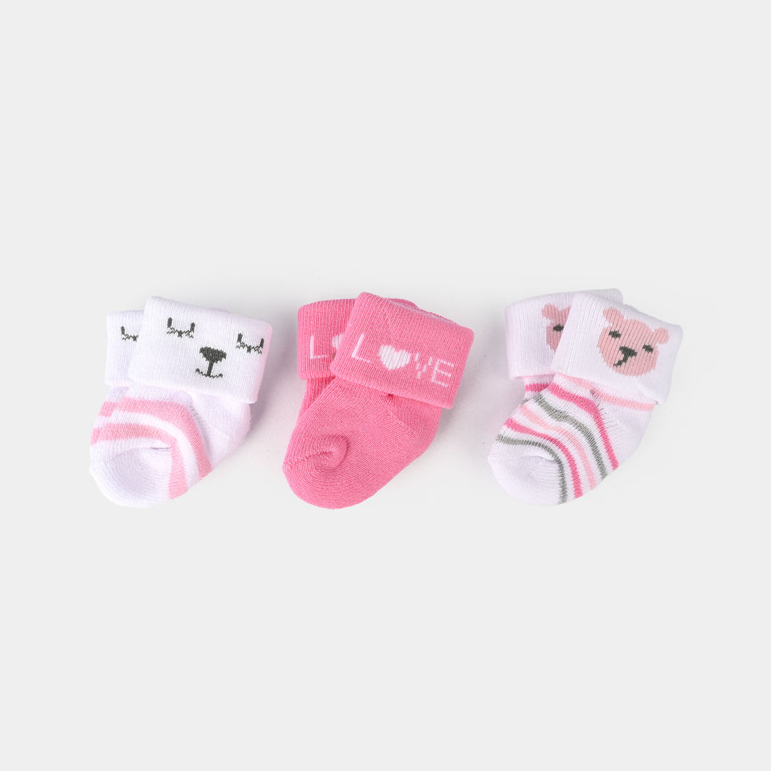 Infant Baby Socks Pack Of 3 Pair | 0-6M