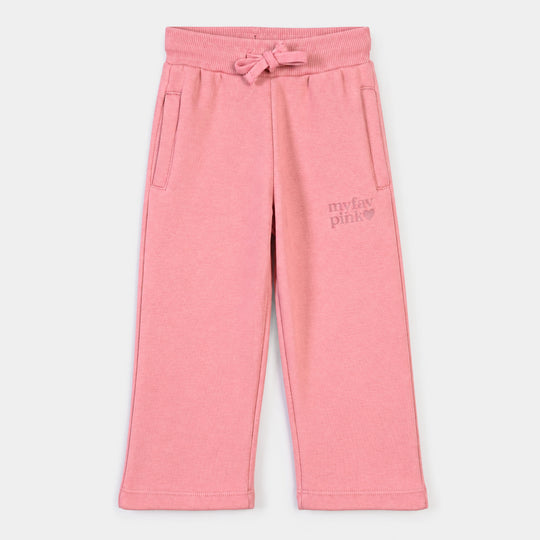 Girls Fleece Pyjama Fav Pink-Mouveglow