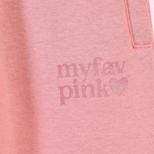 Girls Fleece Pyjama Fav Pink-Mouveglow