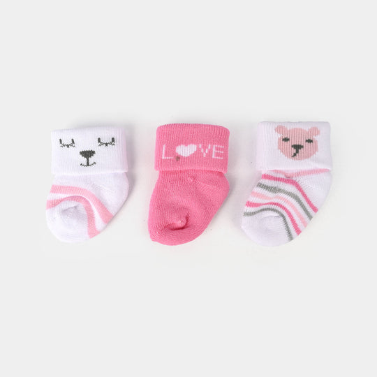 Infant Baby Socks Pack Of 3 Pair | 0-6M