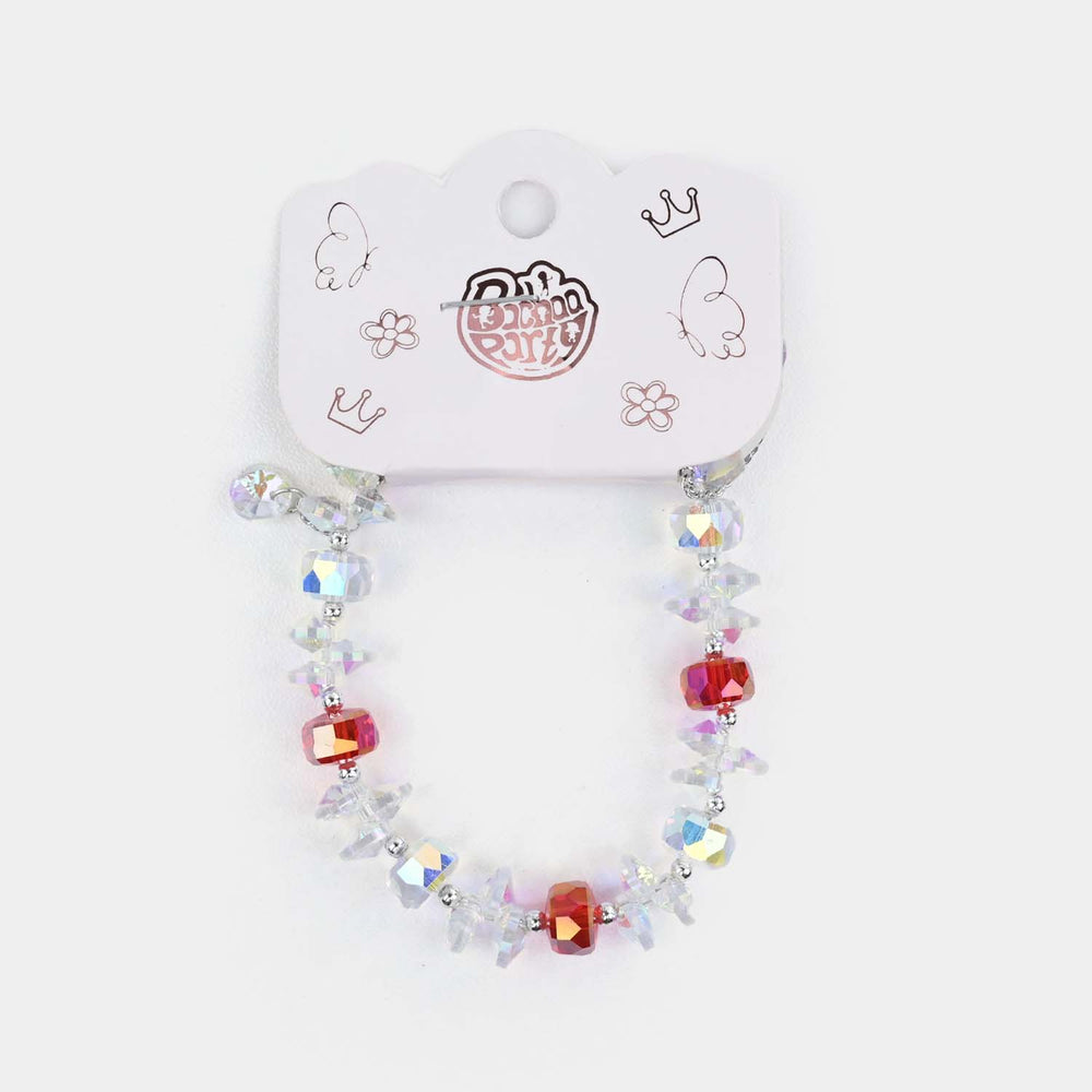 Fancy Bead Charm Bracelet