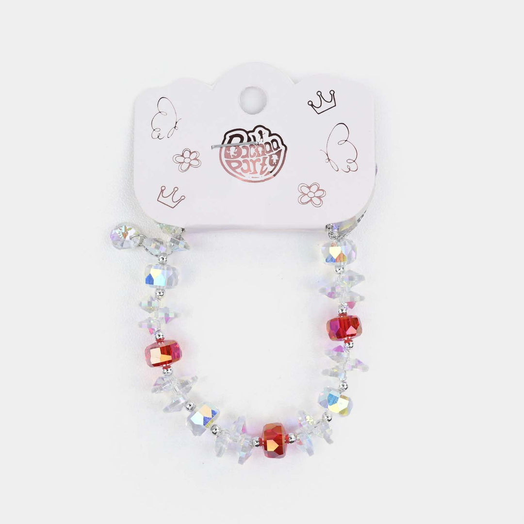 Fancy Bead Charm Bracelet