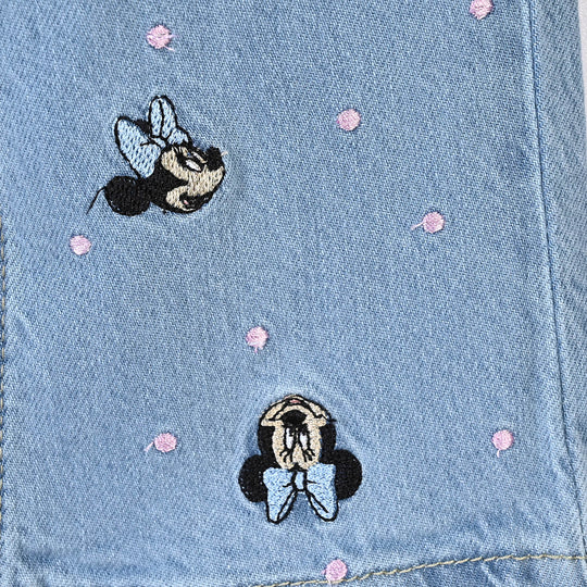 Girls Denim Viscose Pant Character-LT.Blue