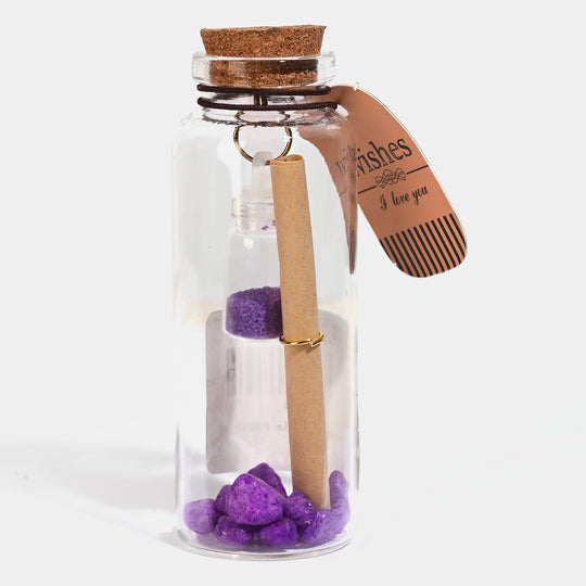 Charming Mini Glass Message Bottle