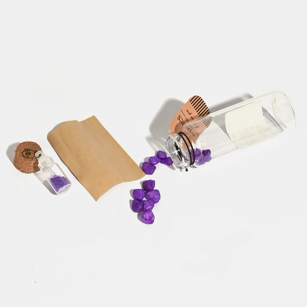 Charming Mini Glass Message Bottle