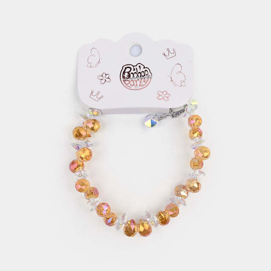 Fancy Bead Charm Bracelet