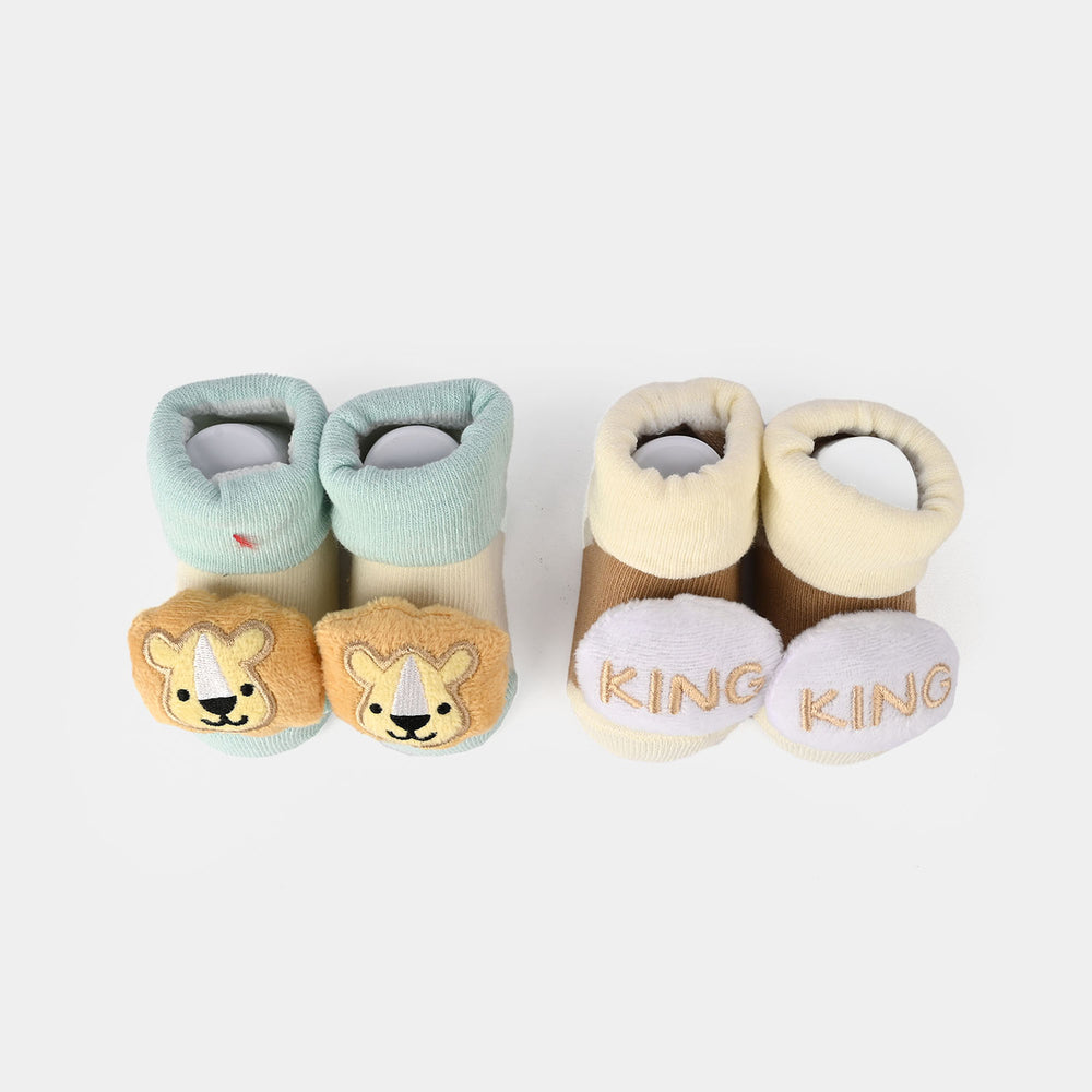 Baby Bibs & Booties Set | 4 Pcs
