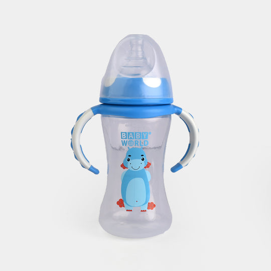 Wide Neck 8Oz Feeder Bottle with Handle 2049 Blue