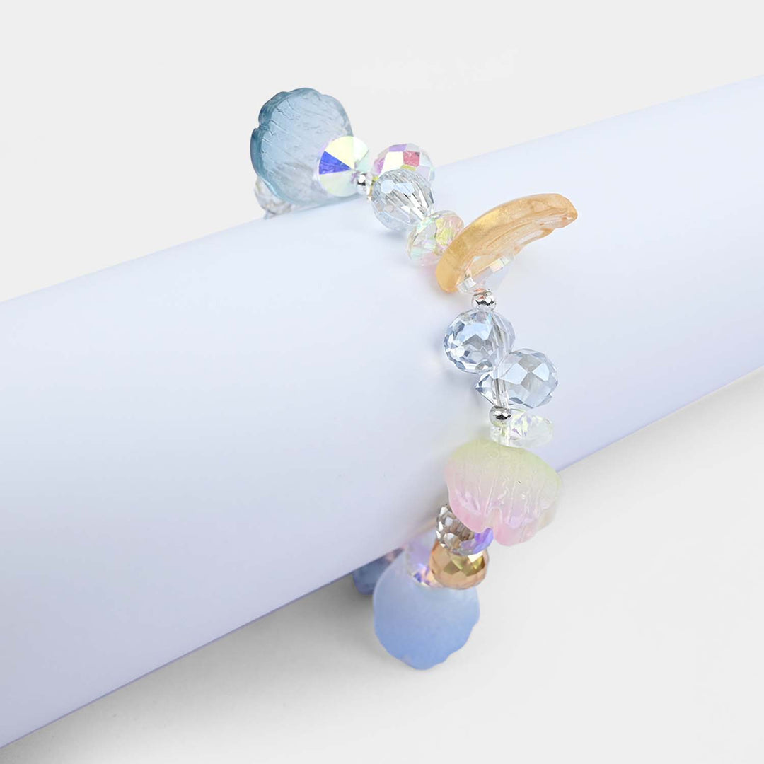 Fancy Bead Charm Bracelet