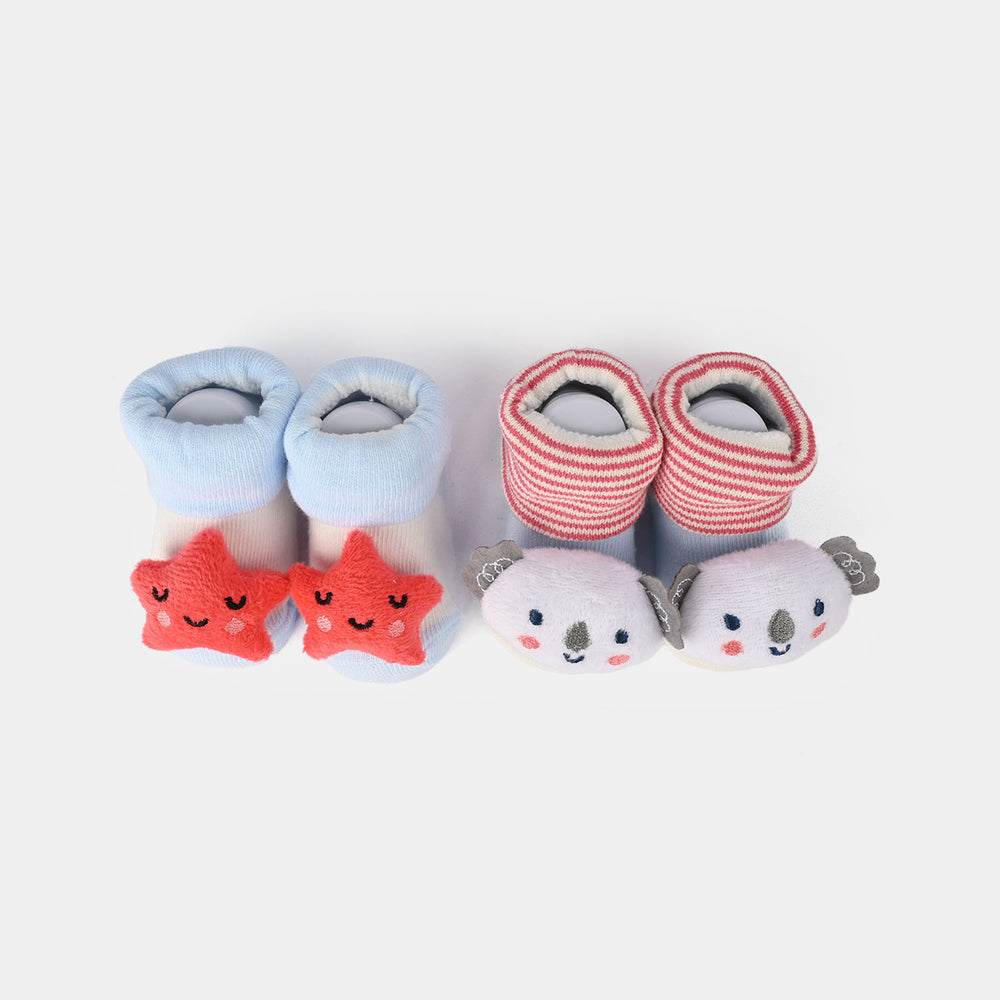 Baby Bibs & Booties Set | 4 Pcs