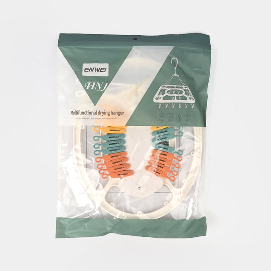 Multifunctional Drying Hanger with Clips