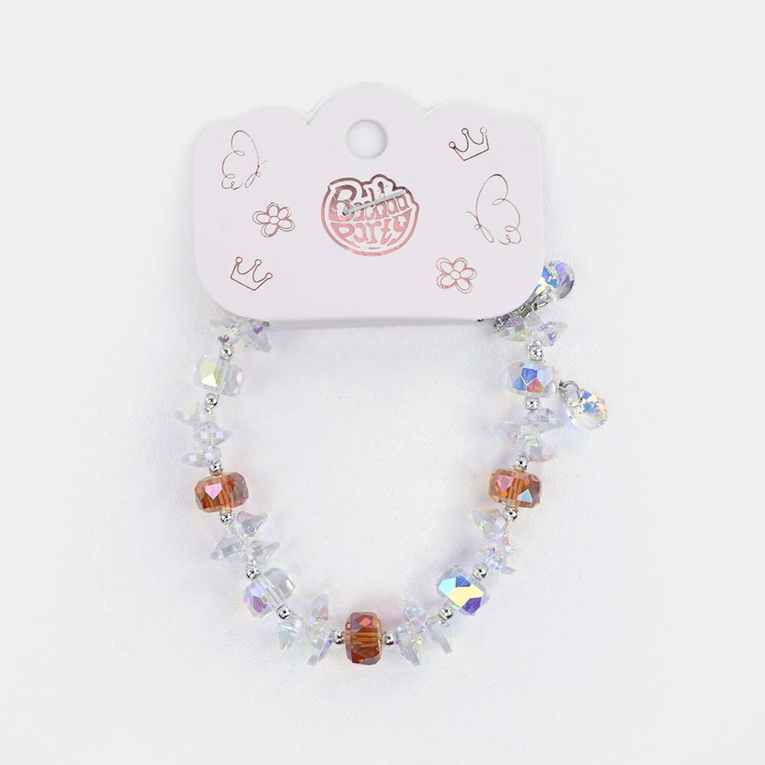 Fancy Bead Charm Bracelet
