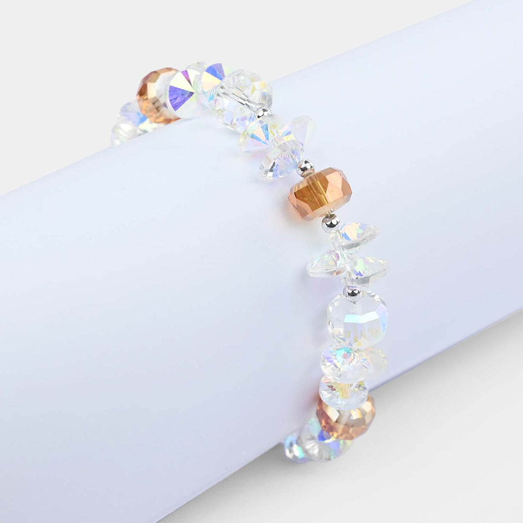 Fancy Bead Charm Bracelet