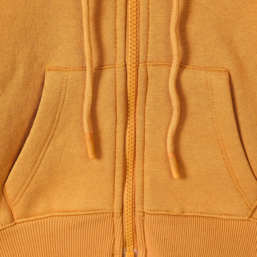 Girls Fleece Knitted Jacket Yellow