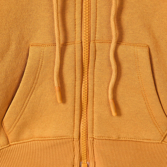 Girls Fleece Knitted Jacket Yellow
