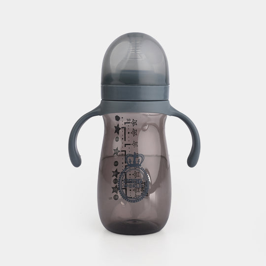 Tinted Wide Neck  Handle Bottle 10Oz 2046 Grey
