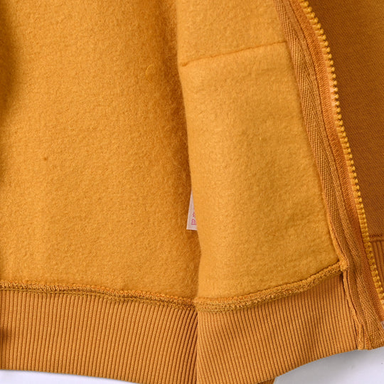 Girls Fleece Knitted Jacket Yellow