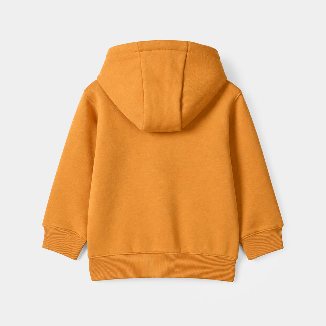 Girls Fleece Knitted Jacket Yellow