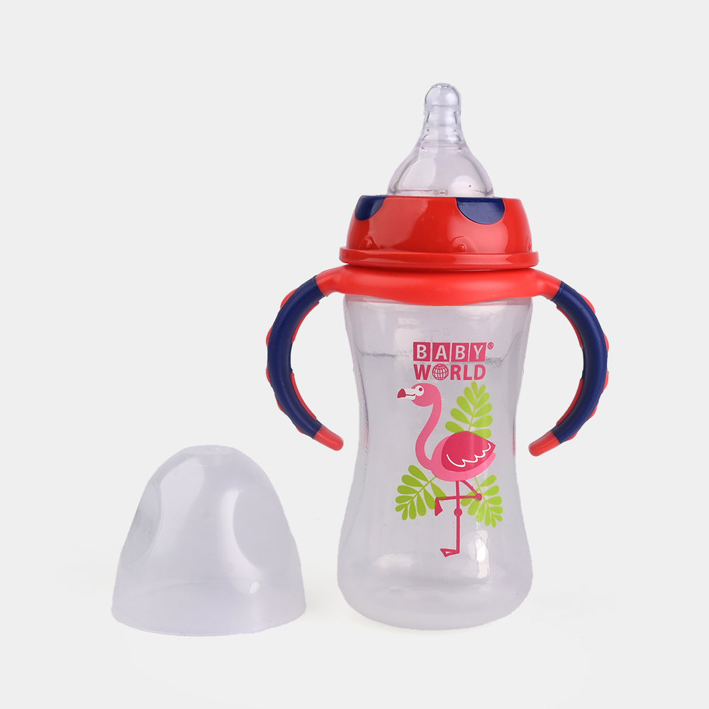 Wide Neck Feeder Bottle 8Oz 2049 Orange