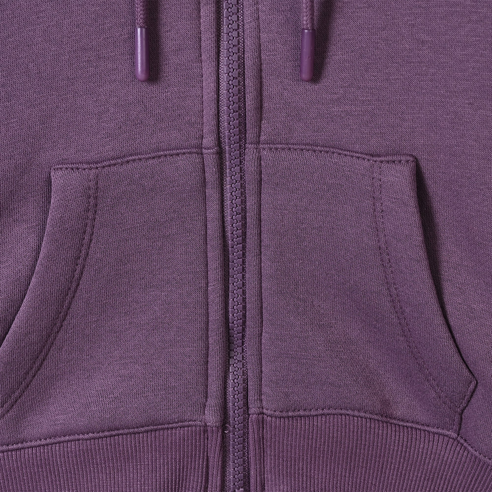 Girls Fleece Knitted Jacket Purple-Grape.Jam