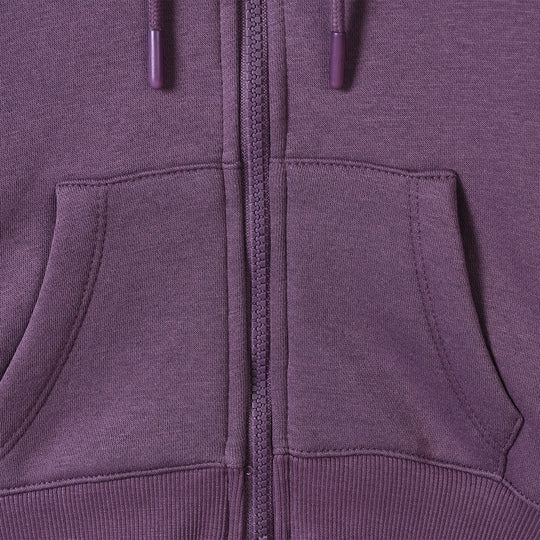 Girls Fleece Knitted Jacket Purple-Grape.Jam