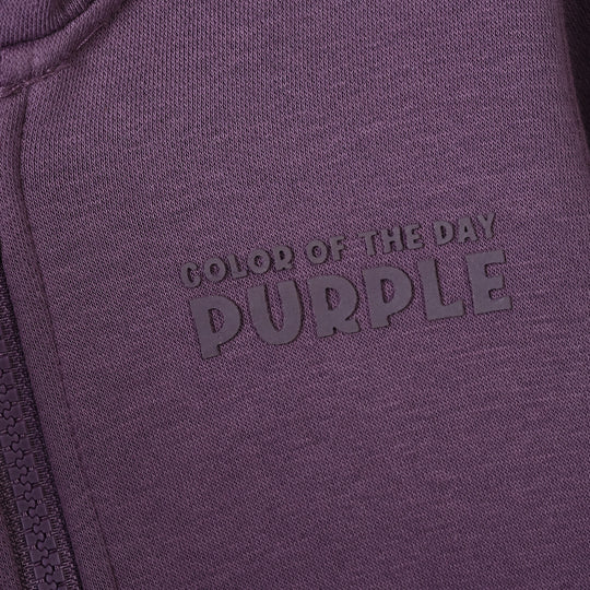 Girls Fleece Knitted Jacket Purple-Grape.Jam