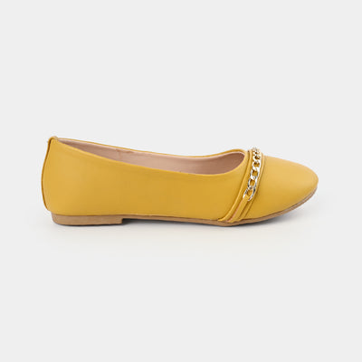 Girls Pumps AS-001-Mustard