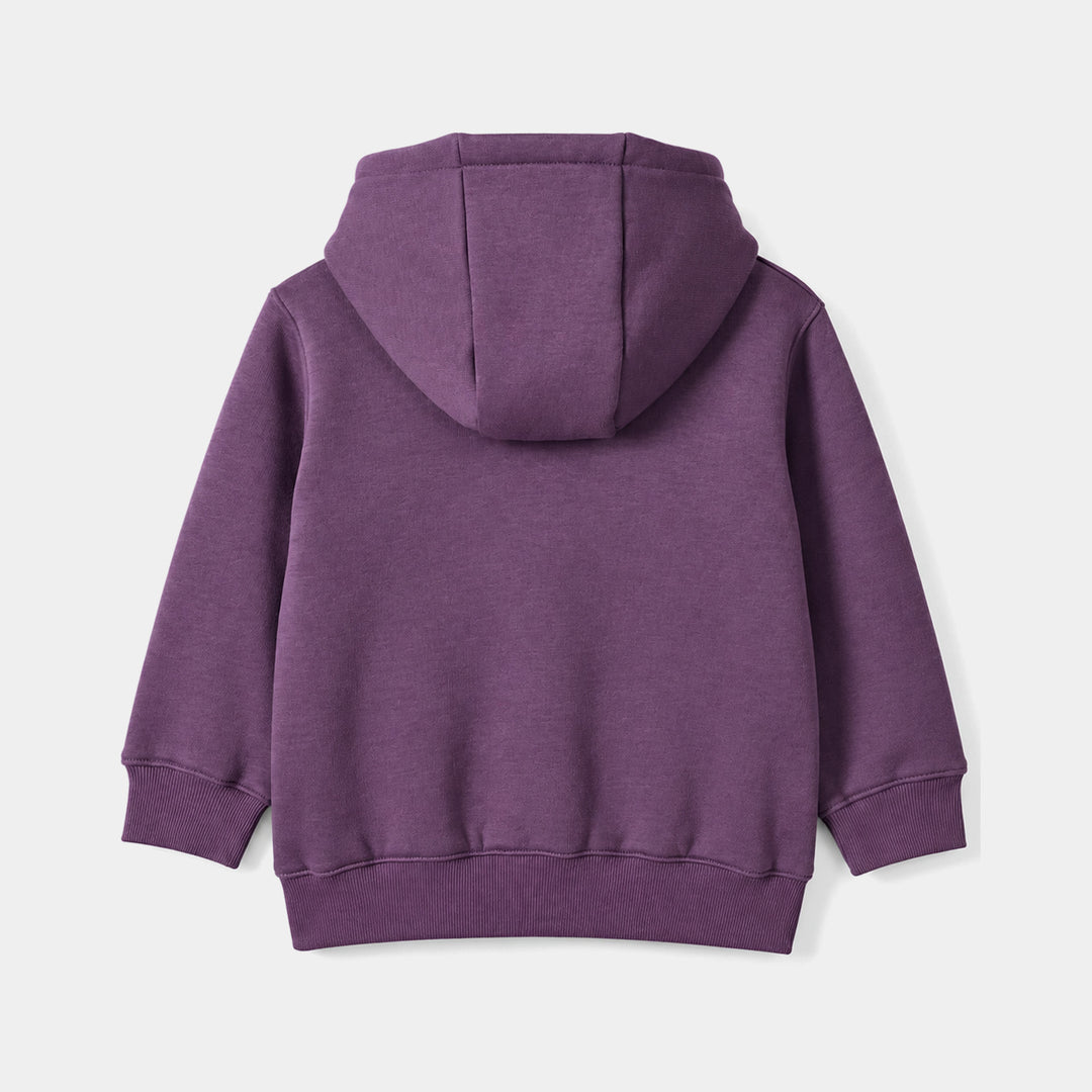 Girls Fleece Knitted Jacket Purple-Grape.Jam