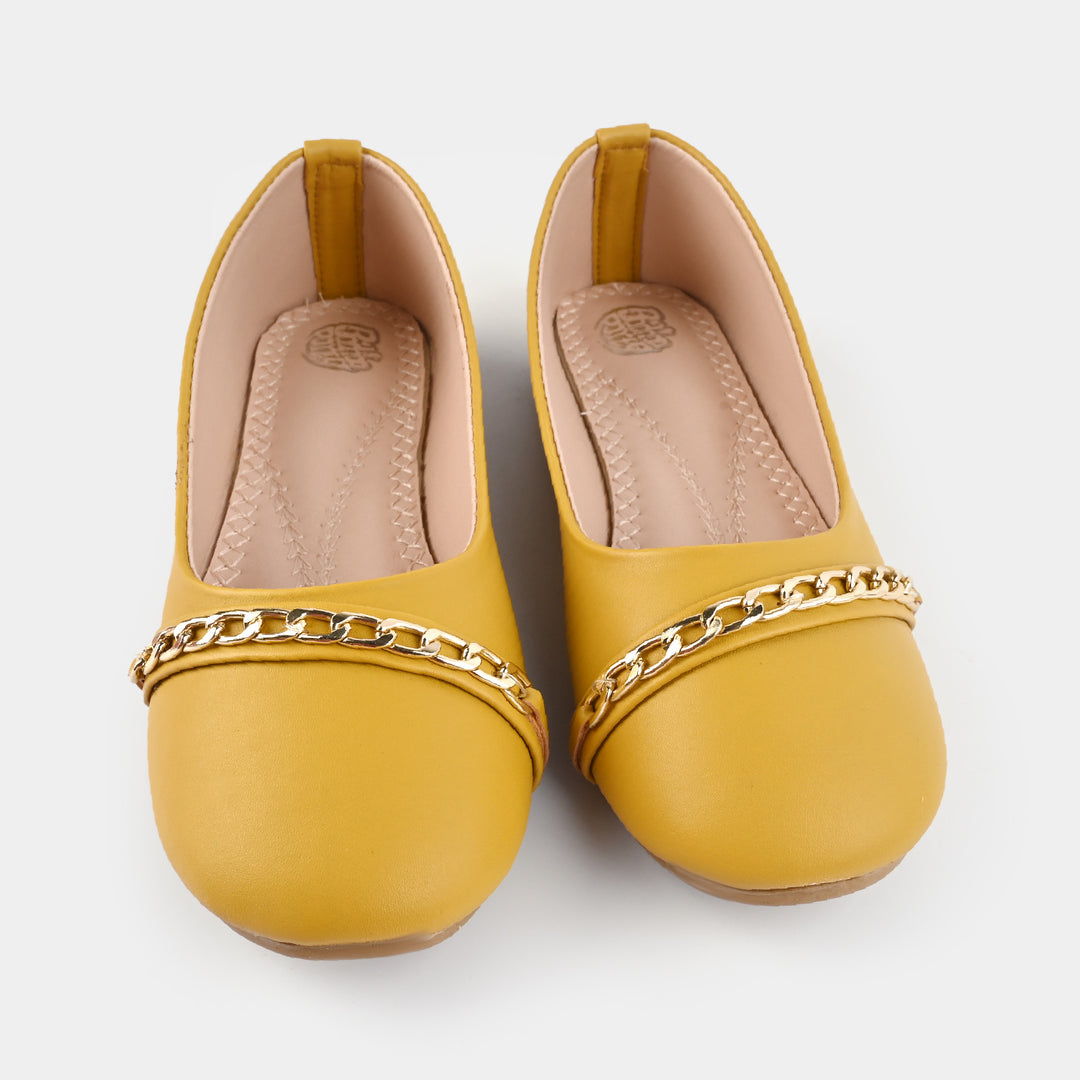 Girls Pumps AS-001-Mustard