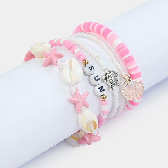 Fancy Crystal Beaded Bracelet for Girls