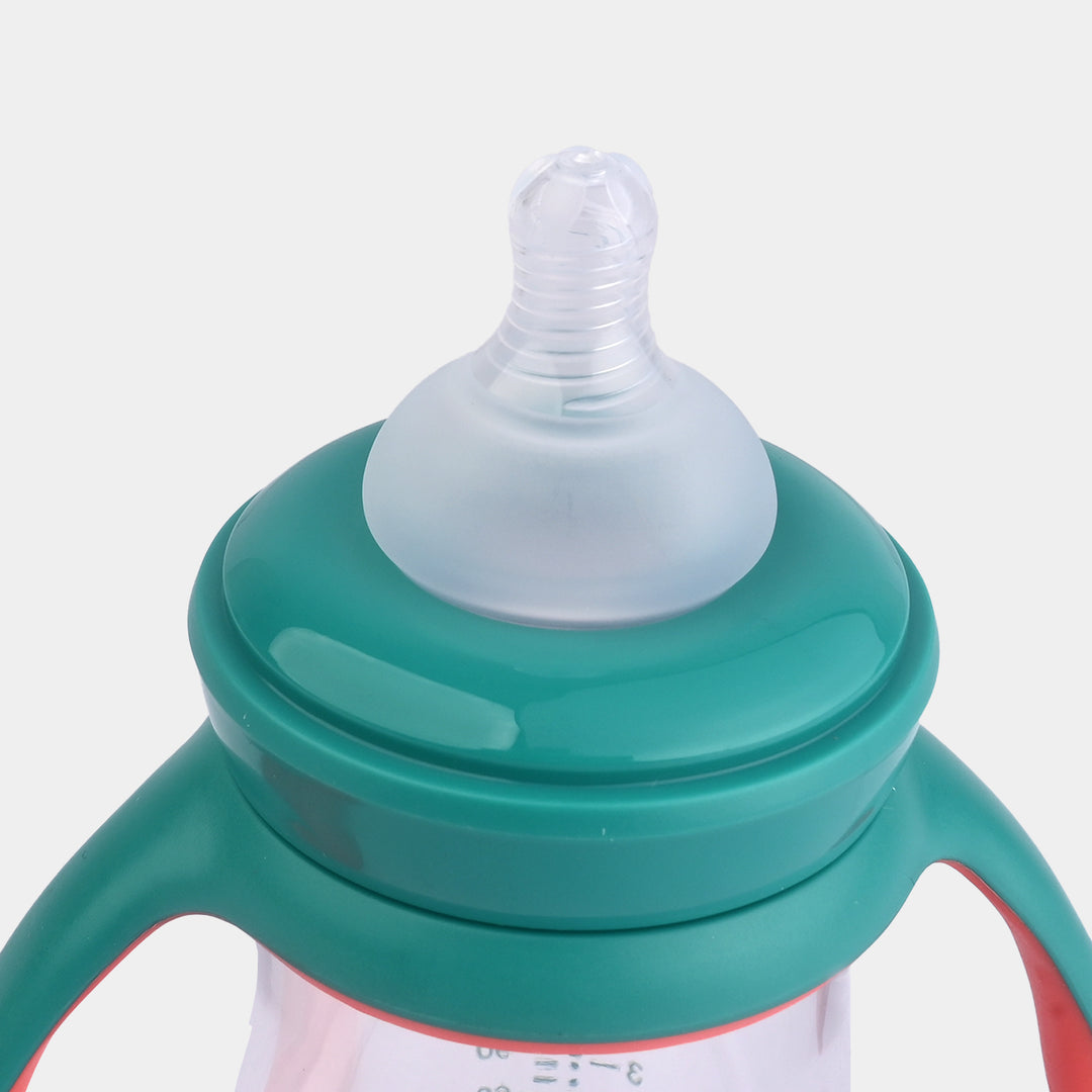 Mushroom Wide Neck Feeder Bottle 10Oz Orange