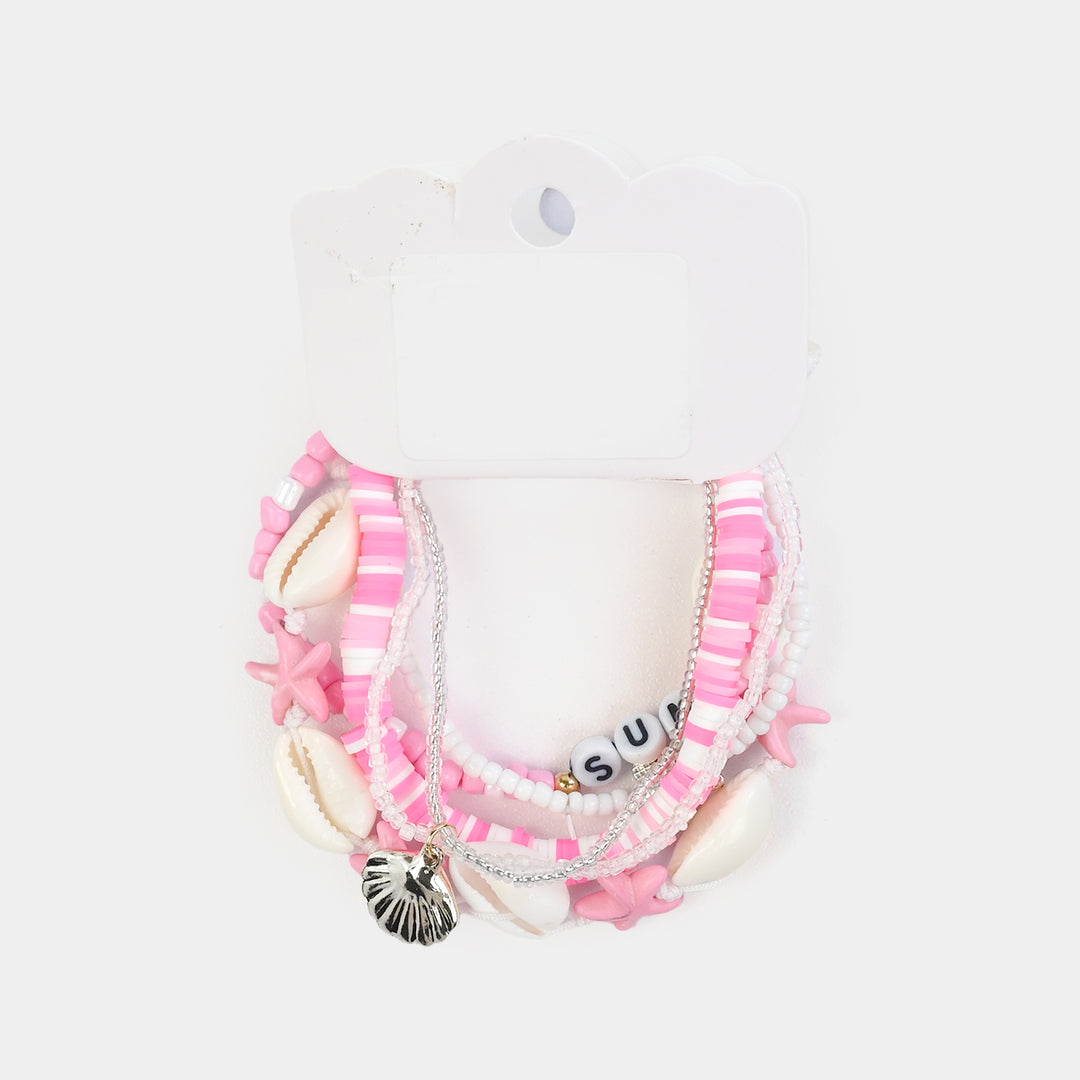 Fancy Crystal Beaded Bracelet for Girls