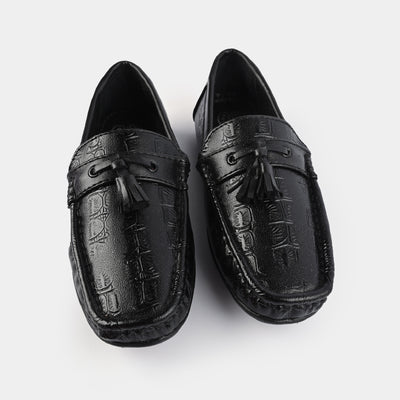 Boys Loafers 809-7-BLACK