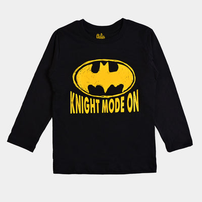 Boys Knitted NightWear Knight Mode-BLACK