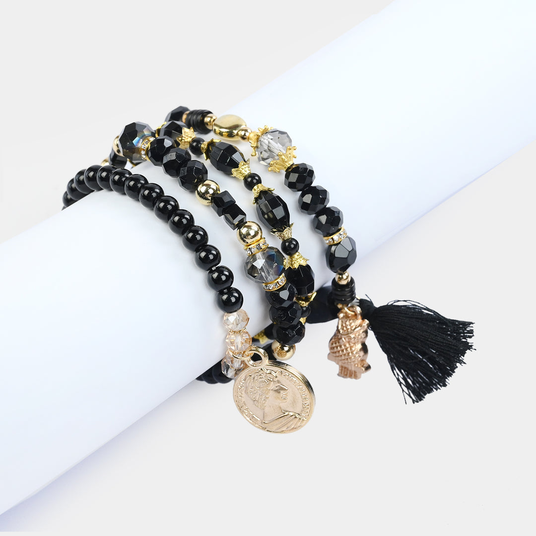 Fancy Crystal Beaded Bracelet for Girls